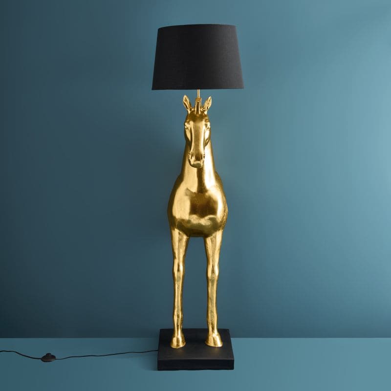 Lampe Sculpturale Cheval Doré,Le pouvoir du luxe intemporel.