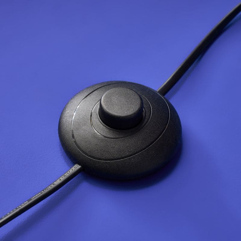 Lampadaire Zèbre Bleu et Orange – Sculpture luminaire haute en couleur