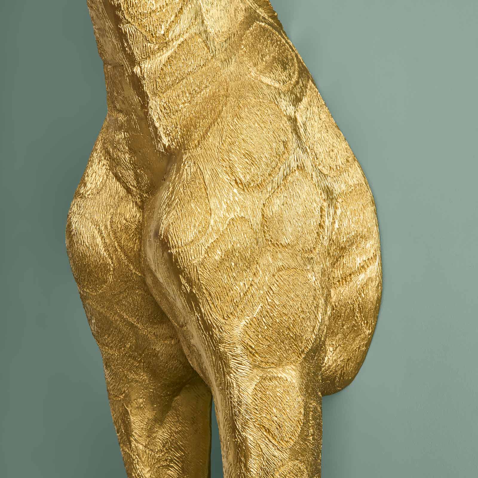 Lampadaire sculptural Girafe Dorée – Design artistique de luxe (198 cm)